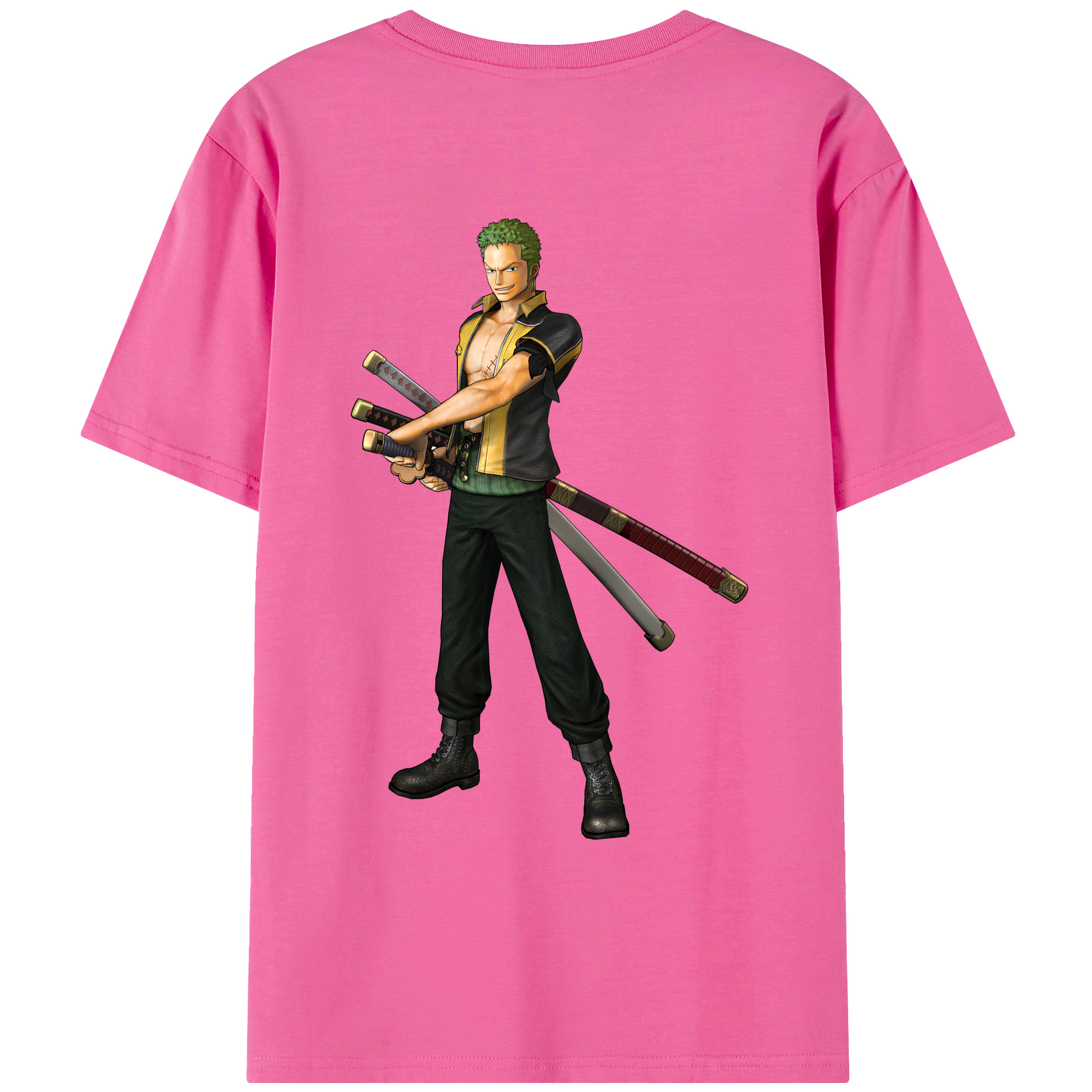 ワンピース ロロノア・ゾロ ONE PIECE Roronoa Zoro レディース半袖Tシャツ(バックプリント)